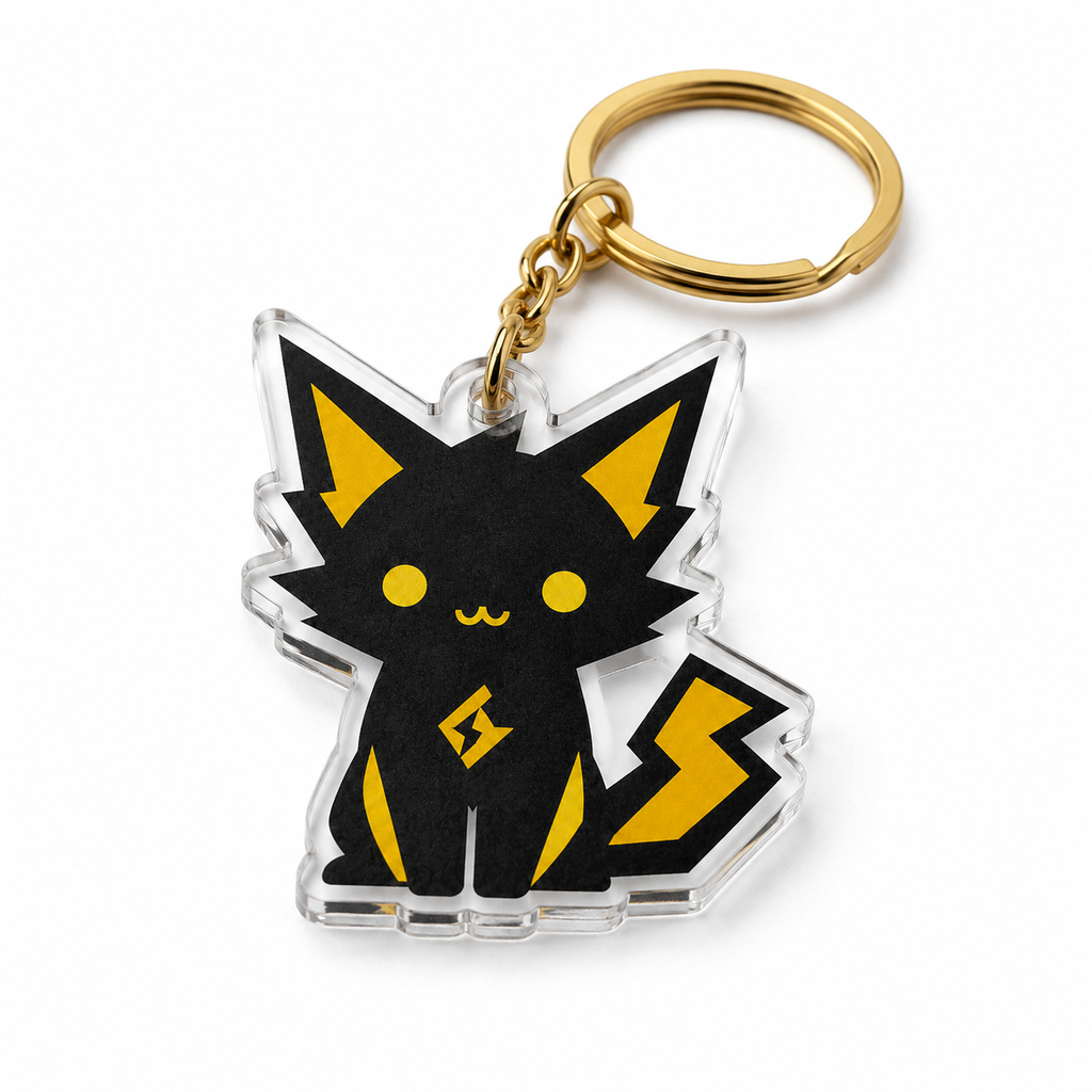 Finished acrylic keychain