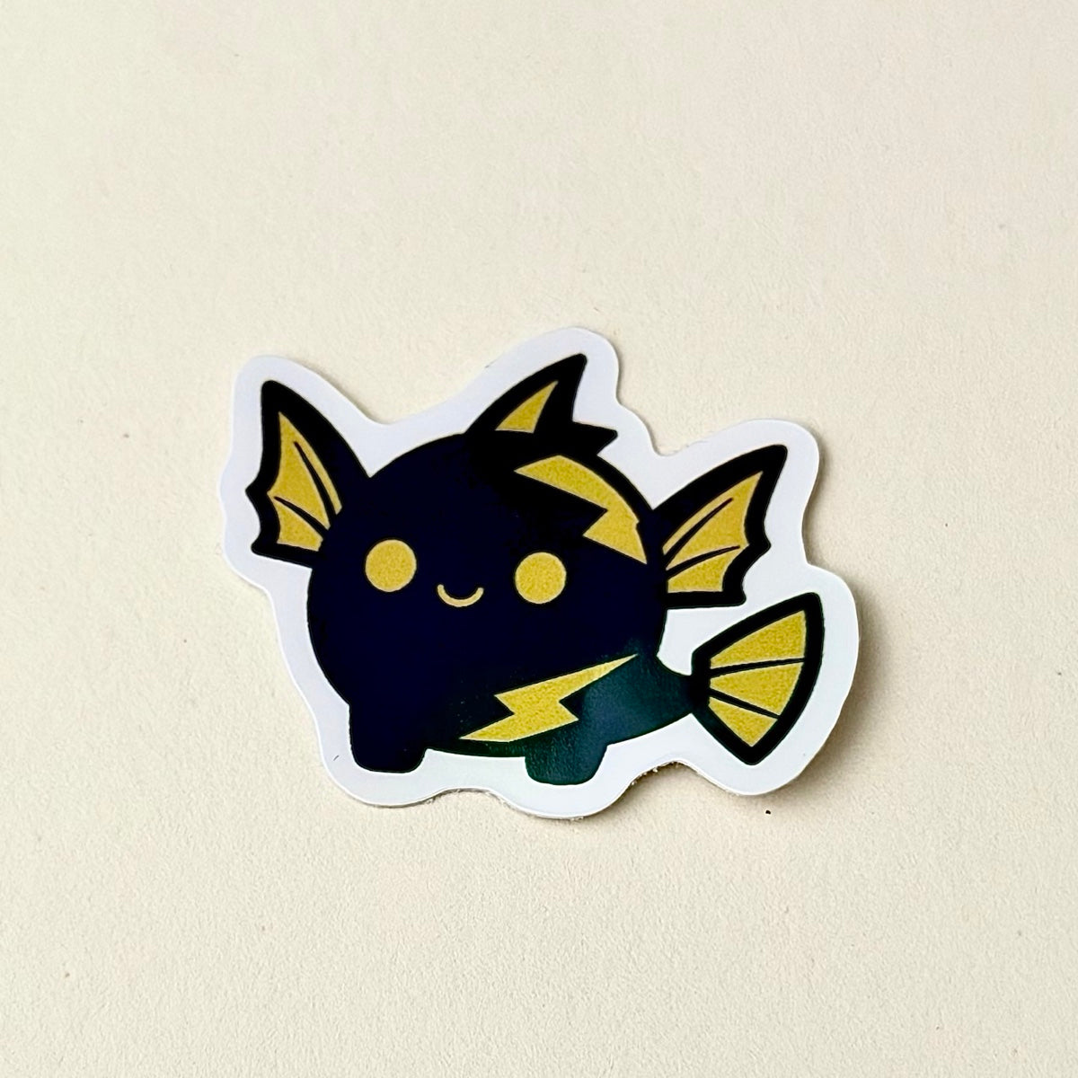 Finished sticker close-up