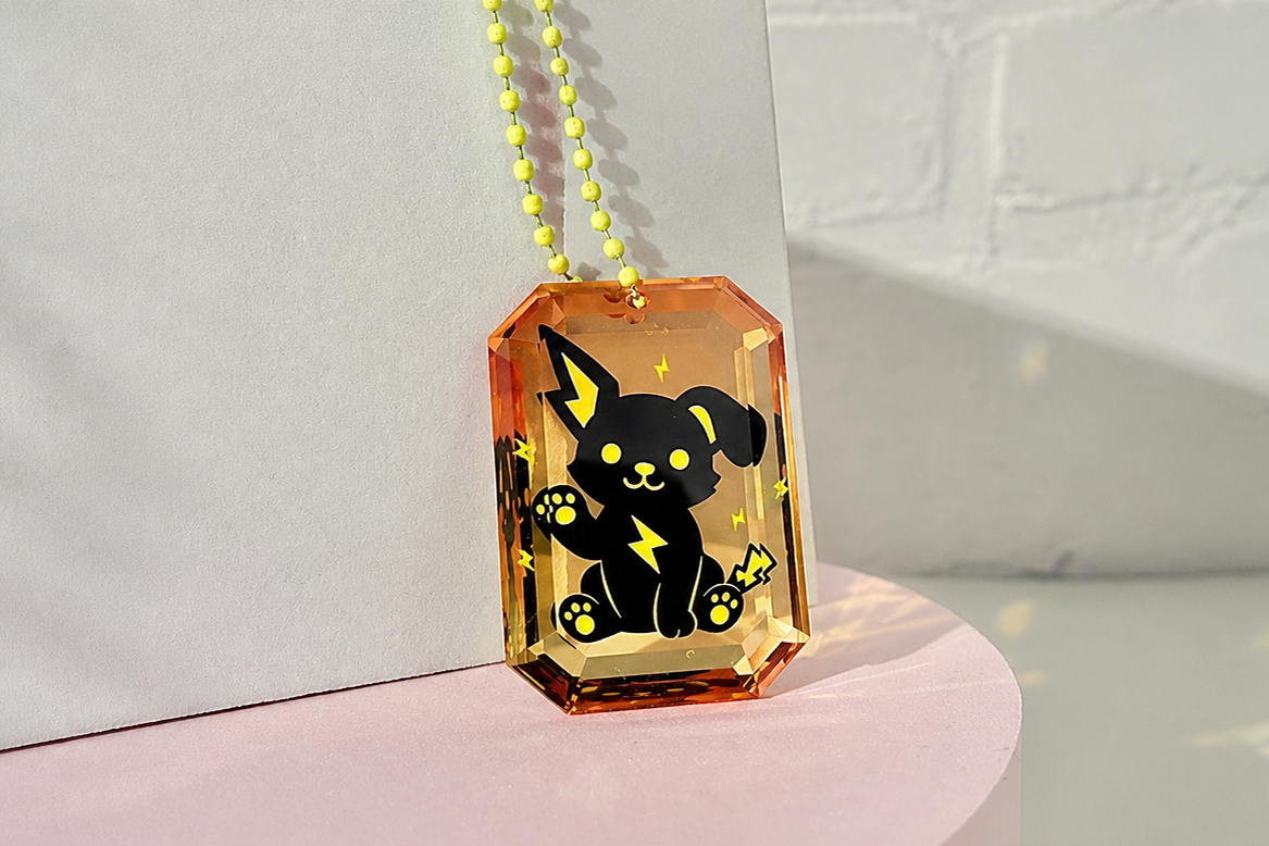 Real custom gem acrylic product